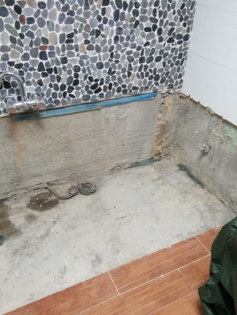Salle de bain avant la rénovation