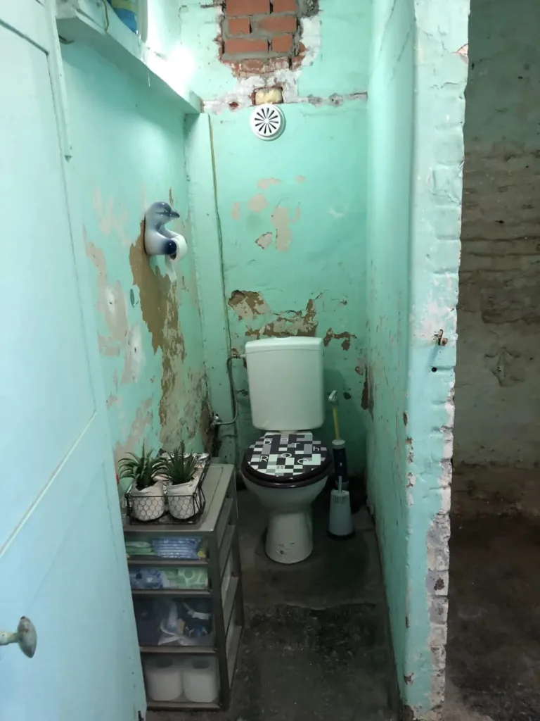 Toilettes avant la rénovation